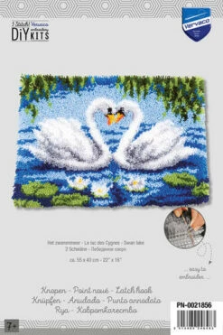 Vervaco Latch Hook Rug Kit 2 Swans -Cheap Knitting Needles Store pn 00218568 cgo3inck.5j3