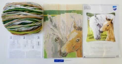 Vervaco Cross Stitch Cushion Kit - White Horse And Her Foal -Cheap Knitting Needles Store pn 01446689 dor5vhs2.qad