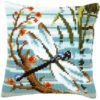 Vervaco Cross Stitch Cushion Kit - Dragonfly -Cheap Knitting Needles Store pn 01452491 1ukc4acx.0tf