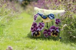 Vervaco Cross Stitch Cushion Kit - Blue Tit On Pansies -Cheap Knitting Needles Store pn 01454302 2kzawlly.kcm