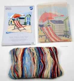 Vervaco Cross Stitch Cushion Kit - On The Beach -Cheap Knitting Needles Store pn 01456419 fgvk4jfj.3f1