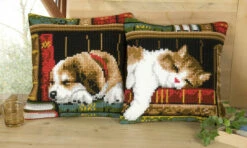 Vervaco Cross Stitch Cushion Kit - Cat Sleeping On Bookshelf -Cheap Knitting Needles Store pn 01464093 agu0nbr2.xlg