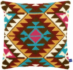 Vervaco Cross Stitch Cushion Kit - Ethnic Print