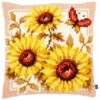 Vervaco Cross Stitch Cushion Kit - Sunflowers #1