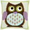 Vervaco Cross Stitch Cushion Kit - Mister Owl -Cheap Knitting Needles Store pn 01471571 ort4hffq.gzm