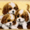 Vervaco Latch Hook Rug Kit 3 Puppies -Cheap Knitting Needles Store pn 01472271 bo45glli.jjj