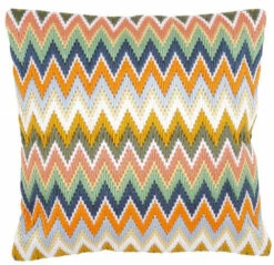 Vervaco Long Stitch Cushion Kit - Zigzag