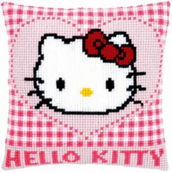 Vervaco Cross Stitch Cushion Kit - Hello Kitty In A Heart