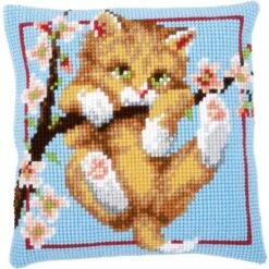 Vervaco Needlepoint Cushion Top Kit 16"X16" - Hanging Around