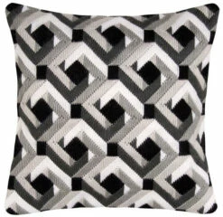 Vervaco Long Stitch Cushion Kit - Black & White