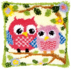 Vervaco Latch Hook Kit - Owls On A Branch