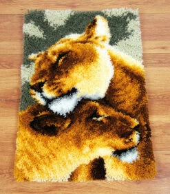 Vervaco Latch Hook Rug Kit Lion Friendship III -Cheap Knitting Needles Store pn 01509132 1sjvqbno.rmx