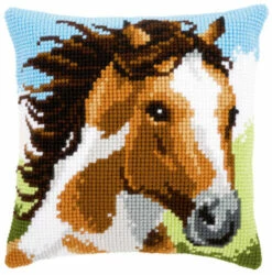 Vervaco Cross Stitch Cushion Kit - Fiery Stallion