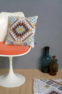 Vervaco Cross Stitch Cushion Kit - Ethnical I -Cheap Knitting Needles Store pn 01549933 kxsfl5xu.p1o