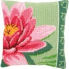 Vervaco Cross Stitch Cushion Kit - Pink Lotus Flower -Cheap Knitting Needles Store pn 01560081 b41tpjfs.vbi