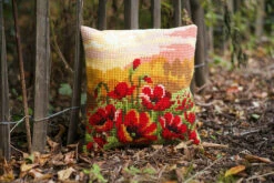 Vervaco Cross Stitch Cushion Kit - Poppy Meadow -Cheap Knitting Needles Store pn 01575832 3plgh34q.f34