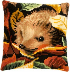 Vervaco Cross Stitch Cushion Kit - Hedgehog