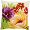 Vervaco Cross Stitch Cushion Kit - Summer Flowers #1
