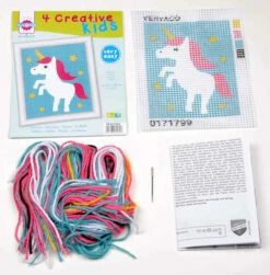 Vervaco Canvas Kit - Unicorn -Cheap Knitting Needles Store pn 01716249 vea2sssb.a2c