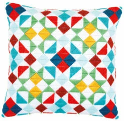 Vervaco Long Stitch Cushion Kit - Rhombuses