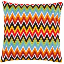 Vervaco Long Stitch Cushion Kit - Zigzag Lines
