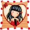 Vervaco Cross Stitch Cushion Kit - Gorjuss Time To Fly