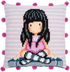 Vervaco Cross Stitch Cushion Kit - Gorjuss The Words