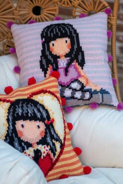 Vervaco Cross Stitch Cushion Kit - Gorjuss The Words -Cheap Knitting Needles Store pn 01879913 oqloe205.1oh