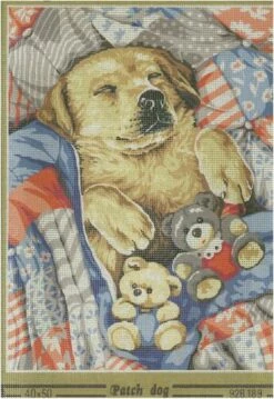 SEG De Paris Tapestry Canvas 40 X 50 Patch Dog