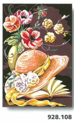 SEG De Paris Tapestry Canvas 30X40 Hat And Book