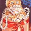 SEG De Paris Tapestry Canvas Ginger Kitten In The Hat 30X20 -Cheap Knitting Needles Store seg928 154 djse05ek.h05