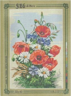 SEG De Paris Tapestry Canvas 30X40 Poppies