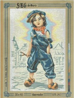 SEG De Paris Tapestry Canvas 30X40 Gavroche