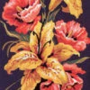 SEG De Paris Tapestry Canvas Flowers On Black25 X 60 -Cheap Knitting Needles Store seg950 47 eiqbjo2v.1mq