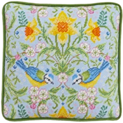 Bothy Threads Tapestry Kit - Spring Blue Tits