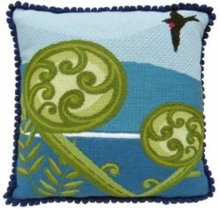 The Stitchsmith Needlepoint Kit: Koru Fern