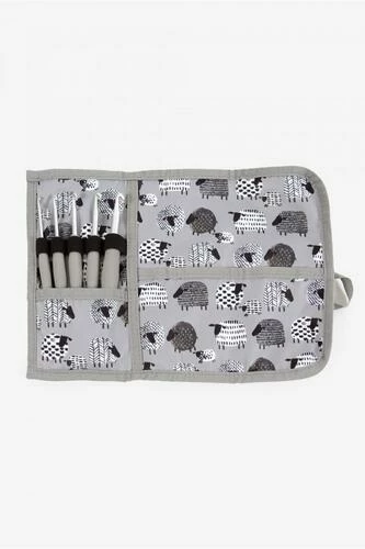 DMC Crochet Hook Set & Holder - Grey - Sheep 4 DMC Crochet Hook Set & Holder - Grey - Sheep - Image 2