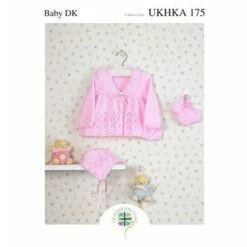 UKHKA Pattern 175 - Matinee Coat, Bonnet And Bootees