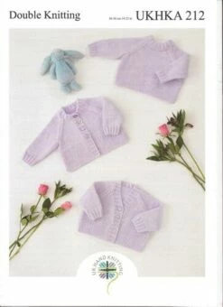 UKHKA Pattern 212 - Sweater And Cardigans In Double Knit