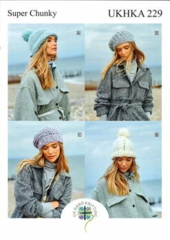 UKHKA Pattern 229 - Hats In Super Chunky